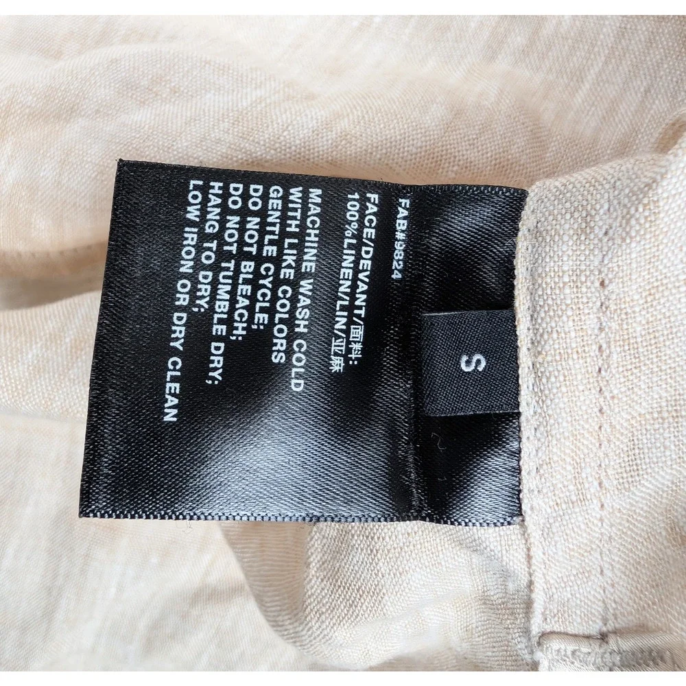Lafayette 148 Linen Button Up Womens Small Relaxed Quiet Luxury Resort Minimal - Picture 5 of 8